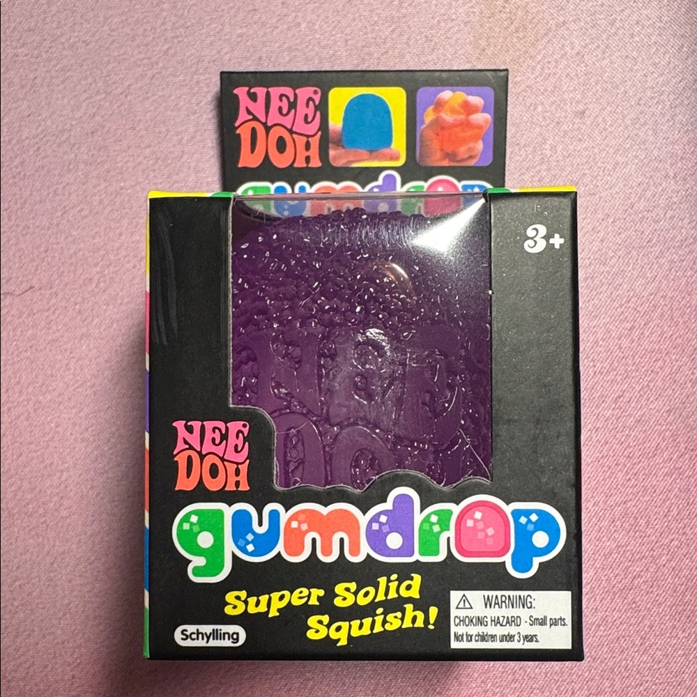 Needoh Purple Gumdrop Squishy